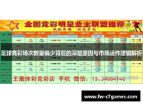 足球竞彩场次数量偏少背后的深层原因与市场运作逻辑解析 足球竞彩场次数量偏少背后的深层原因与市场运作逻辑解析